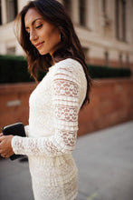 Load image into Gallery viewer, Carmen Lace Dress in Ivory - FINAL SALE
