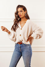 Load image into Gallery viewer, Celeste Button Front Cardigan in Cream
