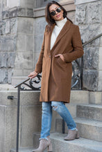 Load image into Gallery viewer, London Wool Coat in Brown - FINAL SALE