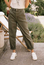 Load image into Gallery viewer, Olive Baggy Denim Pants