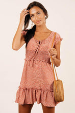 Load image into Gallery viewer, Rubi Tie Neck Mini Dress - FINAL SALE