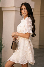 Load image into Gallery viewer, Short Sleeve Pom Pom Applique Dress