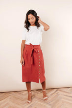 Load image into Gallery viewer, Ginger Midi Skirt in Rust