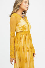 Load image into Gallery viewer, Willow Maxi Dress in Mustard