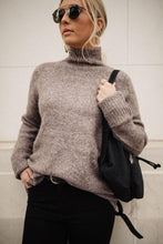 Load image into Gallery viewer, Vero Moda Bethany Oversized Roll Neck Sweater in Taupe-FINAL SALE
