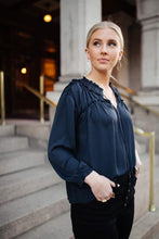 Load image into Gallery viewer, Nova Neck Tie Blouse
