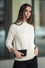 Load image into Gallery viewer, Devin Mock Neck Sweater in Cream - FINAL SALE
