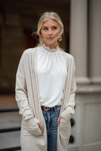 Load image into Gallery viewer, Eyes Wide Open Knit Cardigan in Oatmeal
