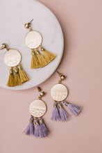 Load image into Gallery viewer, Offshore Tassel Earrings in Mustard

