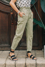 Load image into Gallery viewer, Kennedy Paperbag Denim in Olive
