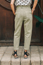 Load image into Gallery viewer, Kennedy Paperbag Denim in Olive
