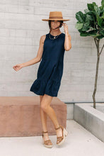 Load image into Gallery viewer, Vero Moda Gabrielle Navy Dress
