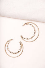 Load image into Gallery viewer, Textured Double Hoop Earrings

