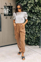 Load image into Gallery viewer, Vero Moda Striped Puff Sleeve Tee
