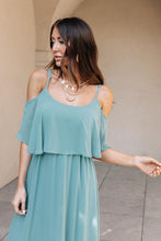 Load image into Gallery viewer, Toni Off the Shoulder Maxi Dress in Sage
