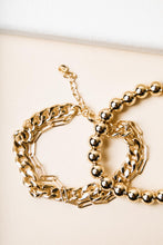 Load image into Gallery viewer, Beaded Gold Bracelet
