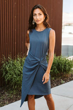 Load image into Gallery viewer, Believe It Or Knot Dress in Blue - FINAL SALE
