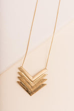 Load image into Gallery viewer, Gold Chevron Necklace
