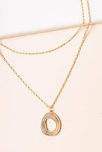 Load image into Gallery viewer, Stone Ring Pendant Necklace
