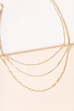 Load image into Gallery viewer, Tri-Layer Chain Necklace
