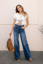 Load image into Gallery viewer, Wide Leg Paper Bag Denim
