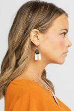 Load image into Gallery viewer, Kai Square Earrings in Black
